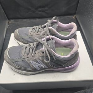New Balance Women's Gray and Purple Sneakers